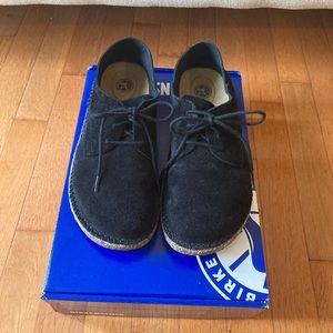 Birkenstock Gary Suede Leather - Black - Narrow 37 (US 6-6.5)